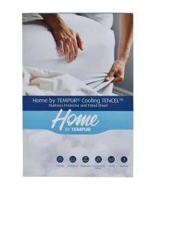 Vuodetekstiilit^TEMPUR 90x210x42 cm muotoonommeltu suojalakana Cooling TENCE