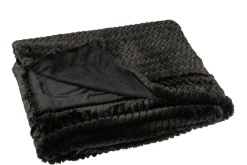 Sisustustekstiilit^ Torkkupeitto 130x180 cm musta