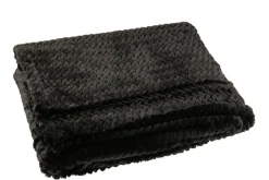 Sisustustekstiilit^ Torkkupeitto 130x180 cm musta