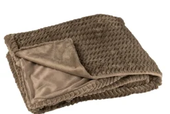 Sisustustekstiilit^ Torkkupeitto 130x180 cm tummanruskea