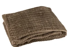 Sisustustekstiilit^ Torkkupeitto 130x180 cm tummanruskea