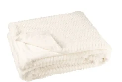 Sisustustekstiilit^ Torkkupeitto 130x180 cm valkoinen