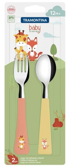 Lastenhuone|Aterimet^Tramontina aterinsetti Baby Friends 2 kpl