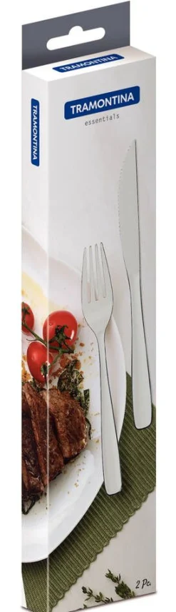 Aterimet^Tramontina Essentials pihvisetti 2 osaa