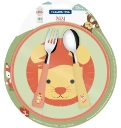 Lastenhuone|Astiat^Tramontina ruokailusetti Baby Friends 3 kpl