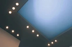 Sisustusvalaisimet^Trio Lighting alasavalo Jura GU10 harjattu teräs pyöreä