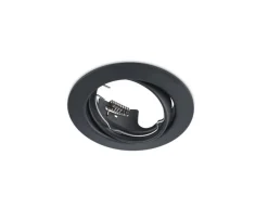 Sisustusvalaisimet^Trio Lighting alasvalo Jura GU10 mattamusta pyöreä