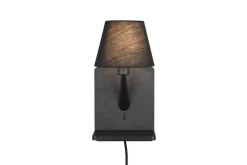 Sisustusvalaisimet^Trio Lighting Comfort seinävalaisin E14 mattamusta latausase