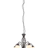 Sisustusvalaisimet^Trio Lighting kattokruunu Rustica 5-os E27 rustiikki