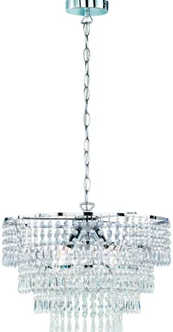 Sisustusvalaisimet^Trio Lighting kattokruunu Orient 42 cm 3xE14 kromi