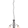 Sisustusvalaisimet^Trio Lighting kattokruunu Rustica 3-os E27 rustiikki