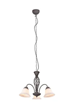 Sisustusvalaisimet^Trio Lighting kattokruunu Rustica 3-os E27 rustiikki