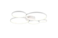 Sisustusvalaisimet^Trio Lighting kattovalaisin Rondo LED 5-os mattavalkoinen