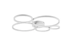 Sisustusvalaisimet^Trio Lighting kattovalaisin Rondo LED 5-os mattavalkoinen