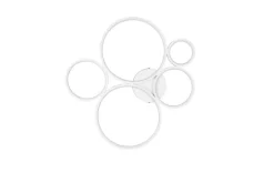 Sisustusvalaisimet^Trio Lighting kattovalaisin Rondo LED 5-os mattavalkoinen