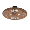 Sisustusvalaisimet^Trio Lighting kattovalaisin Hedda 2xE27 mattamusta/sisal