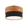 Sisustusvalaisimet^Trio Lighting kattovalaisin Seasons 30 cm E14 musta/puu