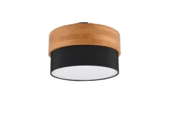 Sisustusvalaisimet^Trio Lighting kattovalaisin Seasons 30 cm E14 musta/puu