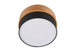 Sisustusvalaisimet^Trio Lighting kattovalaisin Seasons 30 cm E14 musta/puu