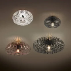 Sisustusvalaisimet^Trio Lighting kattovalaisin Johann 30 cm E27 mattamusta