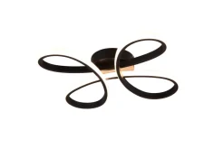 Sisustusvalaisimet^Trio Lighting kattovalaisin Fly LED 40 cm mattamusta