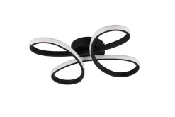 Sisustusvalaisimet^Trio Lighting kattovalaisin Fly LED 40 cm mattamusta