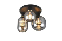 Sisustusvalaisimet^Trio Lighting kattovalaisin Diva 3-os E27 mattamusta/kromatt