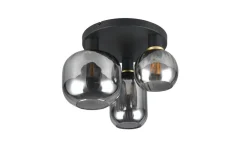 Sisustusvalaisimet^Trio Lighting kattovalaisin Diva 3-os E27 mattamusta/kromatt