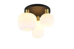 Sisustusvalaisimet^Trio Lighting kattovalaisin Diva 3-os E27 mattamessinki/valk