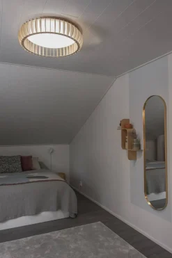 Sisustusvalaisimet^Trio Lighting kattovalaisin Monte LED 60 cm puu