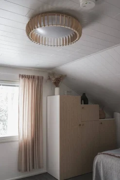 Sisustusvalaisimet^Trio Lighting kattovalaisin Monte LED 60 cm puu