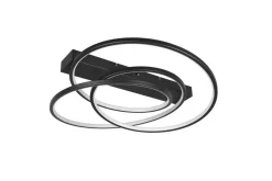 Sisustusvalaisimet^Trio Lighting kattovalaisin Darvin LED mattamusta