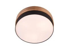 Sisustusvalaisimet^Trio Lighting kattovalaisin Seasons 50 cm E27 musta/puu