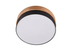 Sisustusvalaisimet^Trio Lighting kattovalaisin Seasons 50 cm E27 musta/puu