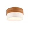Sisustusvalaisimet^Trio Lighting kattovalaisin Seasons 30 cm E14 valkoinen/puu