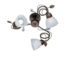 Sisustusvalaisimet^Trio Lighting kattovalaisin Traditio 3-os E14 rustiikki