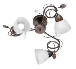 Sisustusvalaisimet^Trio Lighting kattovalaisin Traditio 3-os E14 rustiikki