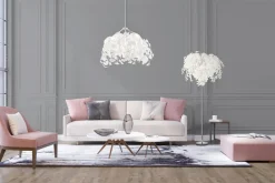 Sisustusvalaisimet^Trio Lighting lattiavalaisin Leavy 3xE14 valkoinen