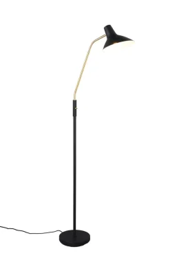 Sisustusvalaisimet^Trio Lighting lattiavalaisin Traveller E27 mattamusta/mattam