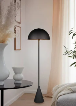 Sisustusvalaisimet^Trio Lighting lattiavalaisin Alfie E27 mattamusta