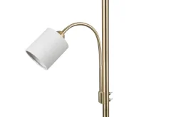 Sisustusvalaisimet^Trio Lighting lattiavalaisin Hotel E27+E14 mattamessinki