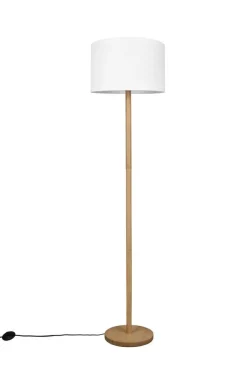 Sisustusvalaisimet^Trio Lighting lattiavalaisin Korba E27 valkoinen