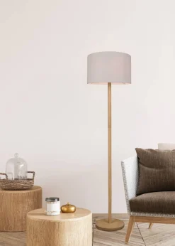 Sisustusvalaisimet^Trio Lighting lattiavalaisin Korba E27 valkoinen