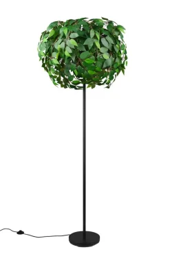 Sisustusvalaisimet^Trio Lighting lattiavalaisin Leavy 3xE14 vihreä