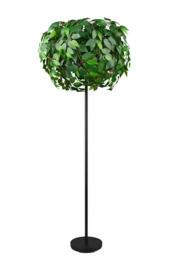 Sisustusvalaisimet^Trio Lighting lattiavalaisin Leavy 3xE14 vihreä