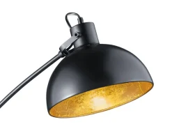 Sisustusvalaisimet^Trio Lighting lattiavalaisin Recife E27 musta/kulta