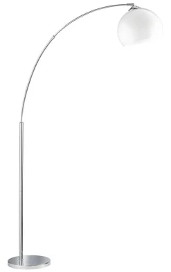 Sisustusvalaisimet^Trio Lighting lattiavalaisin Brasilia E27 kromi