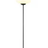 Sisustusvalaisimet^Trio Lighting lattiavalaisin Fomento E27 mattamusta/valkoine