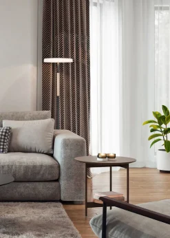 Sisustusvalaisimet^Trio Lighting lattiavalaisin Celeste LED mattamusta/valkoine