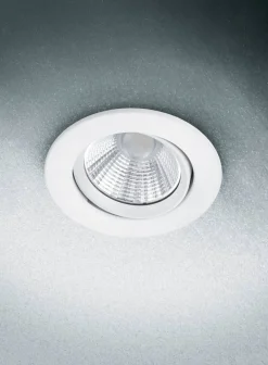 Sisustusvalaisimet^Trio Lighting LED alasvalo Pamir mattavalkoinen pyöreä